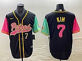Men's San Diego Padres #7 Ha Seong Kim Number Black NEW 2023 City Connect Cool Base Stitched Jersey,baseball caps,new era cap wholesale,wholesale hats
